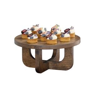 Cal-Mil 27006-6-136 Melrose 12in Dia. x 6"H Brown Wood Display Riser 