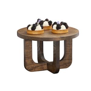 Cal-Mil 27006-8-136 Melrose 12in Dia. x 8"H Brown Wood Display Riser 