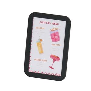 Cal-Mil 27010-46-13 Melrose 4.5" x 2" x 6.5"H Black Sign Holder - 6 Each