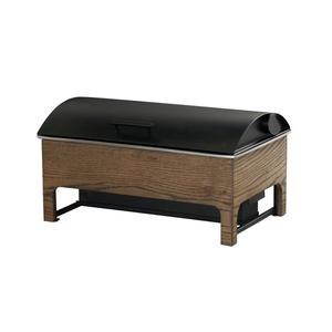 Cal-Mil 27013-136 Melrose 22in x 14in x 13.5in Brown Wood Chafing Dish 