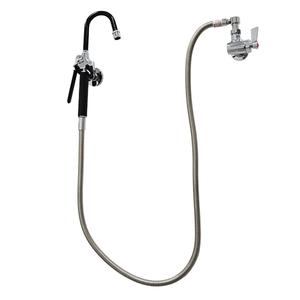 Fisher 27500 Wall-Mount Single Control Pot Filler Faucet with 60in Hose 