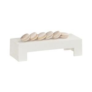 Cal-Mil 28001-4-103 15in x 6in x 4"H Ivory Finsh Resin Display Riser 
