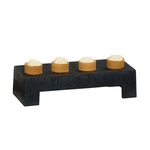 Cal-Mil 28001-4-13 15in x 6in x 4"H Black Finsh Resin Display Riser 