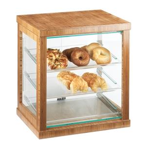 Cal-Mil 284-60 Bamboo 21" x 16.25" x 22.5"H 3-Tier Display Case