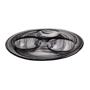 Mikasa Hospitality 2849-43 Ardacam Black Glass 11.8in Dia. Serving Plate - 10 Each 