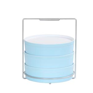 Cal-Mil 28516 10.25in x 10.25in Stainless Steel Bento Box Carrier 