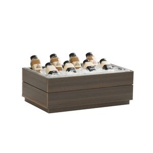 Cal-Mil 28602-12-140 Vista 21.5in x 12.5in x 8.75"H Mocha Ice Display 