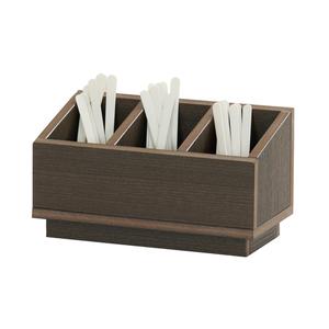 Cal-Mil 28617-140 Vista 11in x 5.5in x 6.5"H Mocha Flatware Organizer 