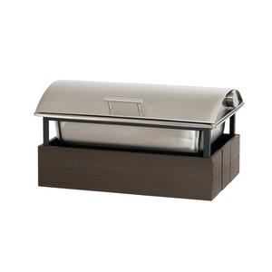 Cal-Mil 28620-140 Vista 23.25in x 14.75in x 12.5in Mocha Chafing Dish 