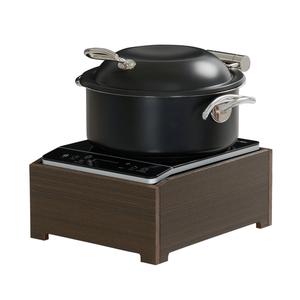 Cal-Mil 28621-140 Vista 12.75in x 15in x 6.5"H Mocha Induction Unit 