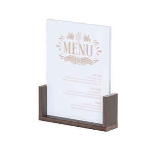 Cal-Mil 28622-811-140 Vista 12" x 9" x 2"H Mocha Card Holder - 6 Each