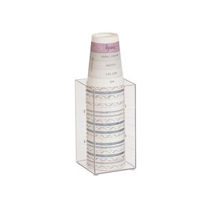 Cal-Mil 298-12 Classic 4.5in x 4.5in x 8"H Clear Napkin/Lid/Cup Organizer 