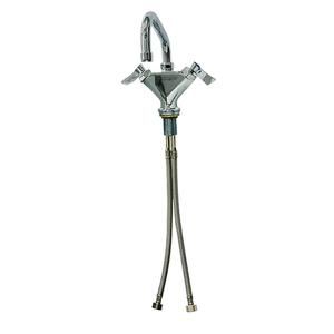 Fisher 31130 Deck-Mount Faucet with 12in Swing Spout & Lever-Handles 
