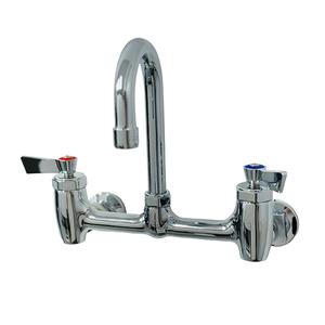 Fisher 32550 8in Wall-Mount Faucet with 12in Gooseneck Spout & Lever-Handle 