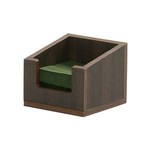 Cal-Mil 3309-140 Vista 6.5in x 6.5in x 5"H Mocha Napkin Holder 