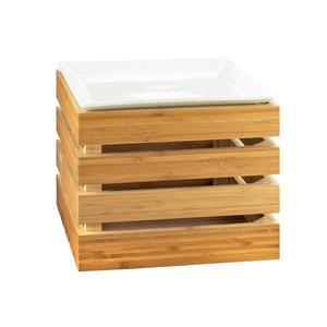 Cal-Mil 3332-10-60 Bamboo 12in x 12in x 10"H Square Display Crate Tower 
