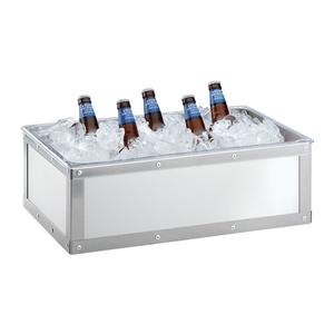 Cal-Mil 3395-12-55 Urban 12.75in x 20.75in x 7.25"H Stainless Steel Ice Display 