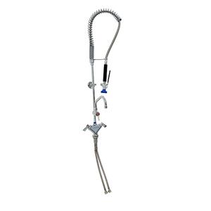 Fisher 34160 Deck-Mount Spring Pre-Rinse Unit with 6in Add-On Faucet 