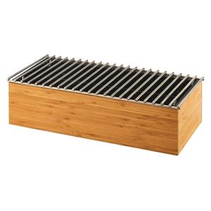 Cal-Mil 3439-60 Bamboo 19.5in x 9.75in x 5.5"H Chafing Dish Stand 