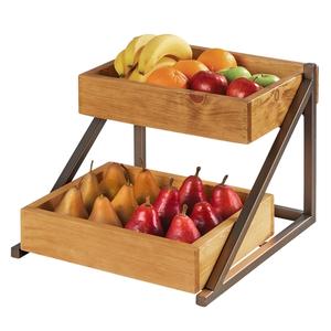 Cal-Mil 3448-84 Sierra 15.75in x 17in x 13"H Bronze 2-Tier Display Stand 