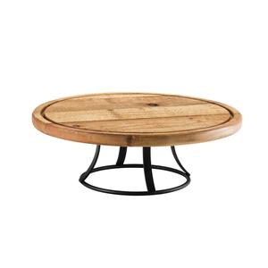 Cal-Mil 3481-99 Madera 13.5" Dia. x 4.5"H Rustic Pine Cake Pedestal