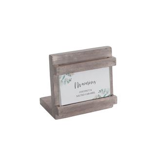 Cal-Mil 3483-23-110 Aspen 2in x 3"H Gray Pine Wood Card Holder - 6 Each 