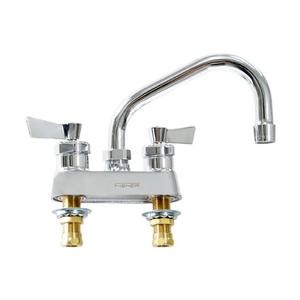 Fisher 35110 4in Deck-Mount Faucet with 8in Swing Spout & Lever-Handle 