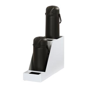 Cal-Mil 360-2-15 Classic 7.5in x 23.5in x 15.25"H White Plastic Display Stand 