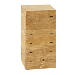 Cal-Mil 3627-99 Madera 9in x 9in x 18"H Rustic Pine Display Riser 