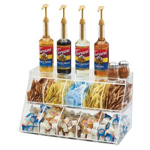 Cal-Mil 3643-10 21" x 12" x 12"H Clear Plastic Condiment Organizer