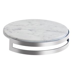 Cal-Mil 3680-153-81M Ashwood 15"Dia. x 3.75"H Marble Melamine Display Riser 