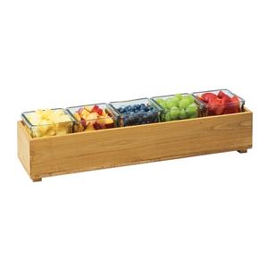 Cal-Mil 3682-205-99 Madera 20" x 12" x 5"H Rustic Pine Stacking Box - 4 Each
