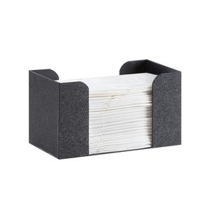 Cal-Mil 3693-13 Classic 9in x 5in x 5"H Black Plastic Napkin Holder 
