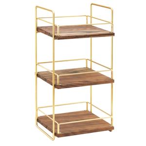 Cal-Mil 3704-3-46 Mid-Century 13in x 12in x 26"H 3-Tier Display Stand 