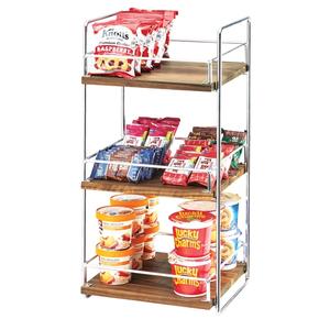 Cal-Mil 3704-3-49 Mid-Century 13in x 12in x 26"H 3-Tier Display Stand 