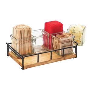Cal-Mil 3713-99 Madera 13.5in x 8.5in x 5"H Rustic Pine Condiment Organizer 