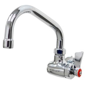 Fisher 37140 Wall-Mount Faucet with 14in Swing Spout & Close Nipple 