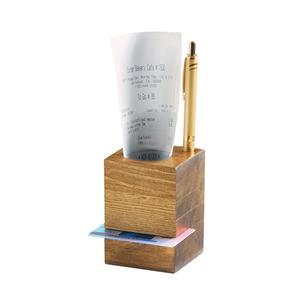 Cal-Mil 3734-99 Madera 2.75in x 2.75in x 4"H Rustic Pine Cardholder 