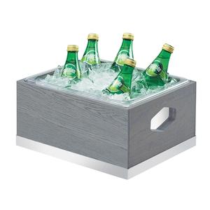 Cal-Mil 3800-10-83 Ashwood 13.25in x 11in x 7.25"H Gray Oak Ice Display 