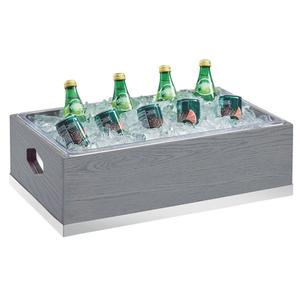 Cal-Mil 3800-12-83 Ashwood 21.25in x 13.25in x7"H Gray Oak Ice Display 
