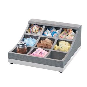 Cal-Mil 3801-83 Ashwood 13" x 13.5" x 6.25"H Gray Oak Condiment Organizer