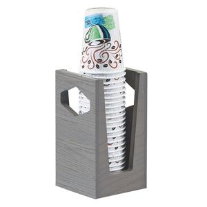 Cal-Mil 3812-83 Ashwood 5in x 5in x 9"H Gray Oak Cup & Lid Organizer 
