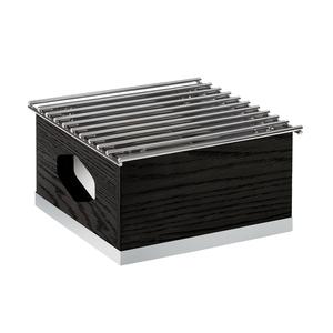 Cal-Mil 3814-87 Cinderwood 10.25in x 10in x 5.5"H Dark Oak Chafing Dish Frame 