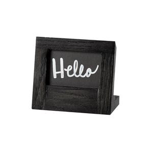 Cal-Mil 3818-23-87 Cinderwood 5" x 2.6" x 4.25"H Dark Oak Tabletop Chalkboard