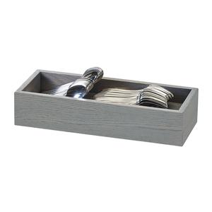 Cal-Mil 3819-83 Ashwood 15in x 6in x 3"H Gray Oak Flatware Organizer 