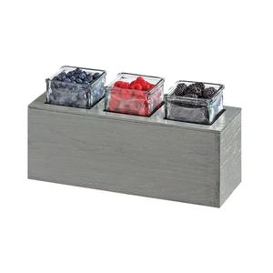 Cal-Mil 3836-3-83 Ashwood 15.75" x 5.5" x 8.75" Bar Condiment Holder