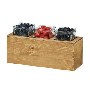 Cal-Mil 3836-3-99 Madera 15.75in x 5.5in x 8.75"H Rustic Pine Condiment Holder 