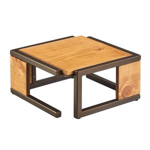 Cal-Mil 3902-6-84 Sierra 12in x 12in x 6"H Rustic Pine Display Riser 