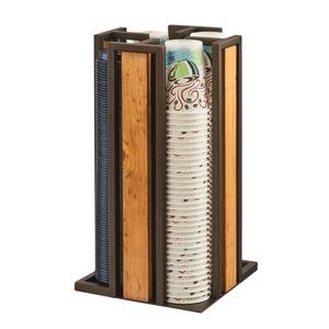 Cal-Mil 3904-84 Sierra 9.25inx 9.25in x 18"H Rustic Pine Cups & Lids Organizer 