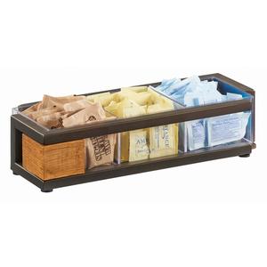 Cal-Mil 3926-84 Sierra 12.6" x 4.8" x 2.75"H Rustic Pine Condiment Organizer
